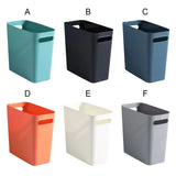 Large Trash Can without Cover Wastebasket Garbage Container Space-Saving Outdoor Bathroom Bedroom Kitchen Home Blue
