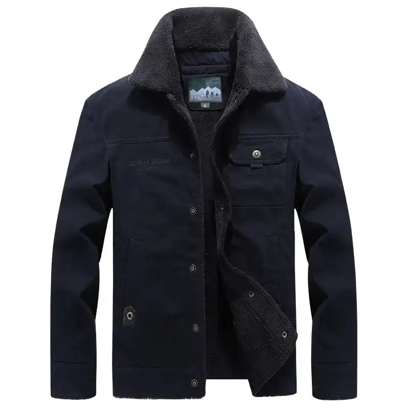 Windbreaker Winter Jacket Men Thick Wool Liner Warm Jackets Male Outdoor Military Mens Coats Chaqueta Hombre Plus Size M-6XL - Lootquake