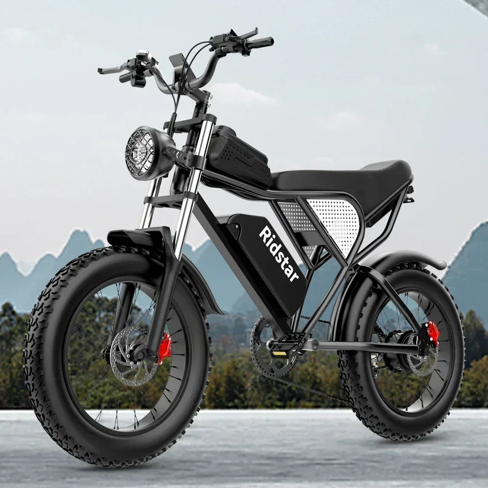 Electric bike 2000W Powerful Dual Motor 52V 40Ah Dual Battery Q20 Pro Ebike Motorcycle Mountain 20x4.0 Fat Tire Electric Bicycle