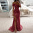 Sexy Sequin Evening Party Prom Long Dress Women Elegant V-Neck Gown Dress Off Shoulder Slim High Split Gown Female Vestidos - Lootquake