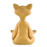 Meditation Cat Sculpture Garden Decoration Resin Yoga Sitting Zen Cat Home Ornament Outdoor Garden Figurine Home Decorations