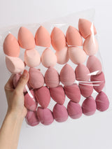 30 Beauty Eggs (Esponjas de Maquillaje) Esponja de Belleza Mixta para Base de Maquillaje, Líquida, en Crema y en Polvo Sin Impurezas, Multicolor C