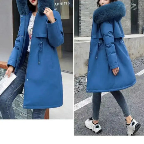 New In Coats & Jackets Women's Winter Padded Jacket Loose Casual Outerwears Fleece Hodded Windbreaker Elegant Office Lady's Coat - Lootquake