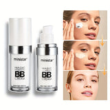 Base de maquillaje líquida que cambia de color, oculta arrugas y líneas, base de maquillaje BB Cream, corrector, cobertura, fluido hidratante para todo tipo de piel.