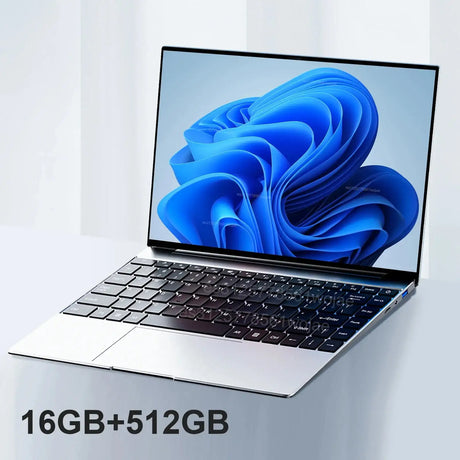 Ultra Slim 14.1" Laptop 16GB RAM 2TB SSD Intel N3700 Notebook Gamer Windows 11 Pro 1920*1080  Display Office Study Computer PC - Lootquake