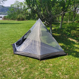 Ultralight Pyramid Tent‘s Inner Tent Outdoor Rodless Summer Mesh Tent Portable Backpacking Hiking Camping Teepee Inside Tent - Lootquake