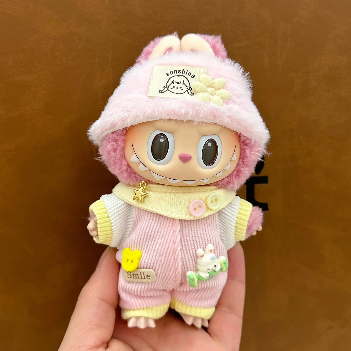 Ropa de bebé Labubu de 17 cm, conjunto de falda y caja ciega para muñecas Labubu, bonito juguete para vestir, regalo para festivales, regalo de cumpleaños, bonito regalo para fiestas.