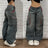 Retro southpole jeans skull watermark loose jeans men women y2k harajuku gothic hip hop skateboard pants street wear mom jeans - Lootquake