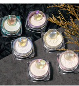 Ultra-Fine Aurora Nail Glitter Powder Sparkle Ice Transparent Polish Iridescent Nail Powder Multi Mirror Effect Glitter Dust
