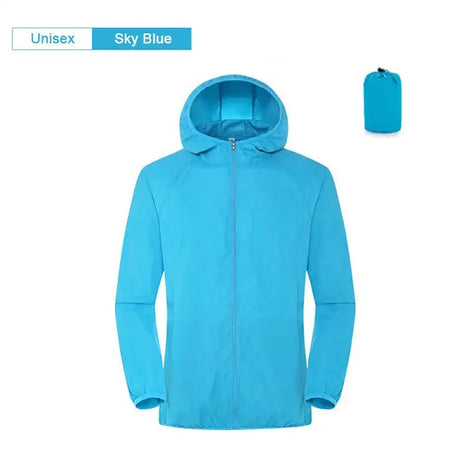Camping Waterproof Jacket Men Women Windbreaker Men Raincoat Rain Jacket Men Waterproof Hiking Climbing Clothes Sun Protection - Lootquake