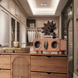 El altavoz Bluetooth AS36 cuenta con radio FM multifuncional retro de alta calidad, sistema de audio inalámbrico de alto volumen y subwoofer. Regalo.