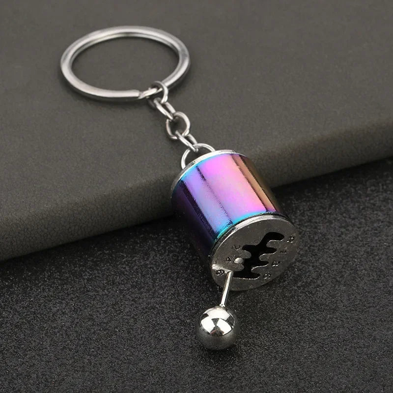Personalized Keychain Creative Metal Mini Car Parts Manual Transmission Auto Keyring Accessories Key Ring Chain Men Lover Gift - Lootquake