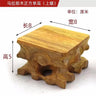 Expositor de estatuas de figuritas sencillas, bases de madera maciza en miniatura, juegos de café y té, pedestal, jarrón, maceta, mesa de clasificación de bonsáis