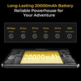Oukitel RT8 Rugged Tablet 11" FHD+ Display 6GB+256GB MTK Helio G99 Tablet 48MP Camera Tablets PC 20000mAh 33W Android 13 NFC Pad