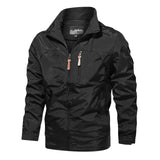 New Functional Waterproof Jacket Men's Autumn Casual Rainproof Detachable Cap Work Coat Hiking Mountain Windproof Windbreaker - Lootquake