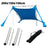 Blue Shade Family Beach Awning Ultralight Sunshade Tent for Sea Outdoor Portable Patio Shade Waterproof Camping Sun Shelter - Lootquake