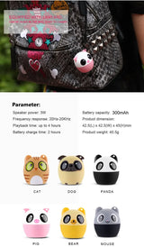 Altavoz Bluetooth para exteriores, minialtavoz TWS para fiestas con diseño de animales de dibujos animados para Navidad. La mejor opción para regalar a un niño.