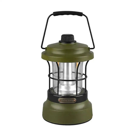 Retro Lamp Portable Camping Lantern USB Recharge Camping Tent Travel Light Vintage Outdoor Lighting Camping Equipment Flashlight - Lootquake