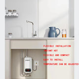 Calentador de agua instantáneo sin tanque ATWFS de 220 V, calentador eléctrico para el hogar, la cocina, el baño, la ducha, calentador de agua caliente de 4600-5500 W