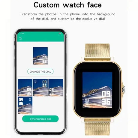 2024 Smart Watch Android Phone 1.44'' Inch Color Screen Bluetooth Call Blood Oxygen/Pressure Monitoring Smart Watch Women Men - Lootquake