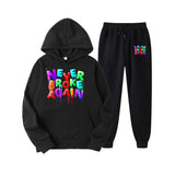 Youngboy Never Broke Again Hoodes 2PCS Sets Tracksuit Fashion Hip Hop Suit Sweatpants Men Women Hooded Sweatshirts Sport Pant - Lootquake