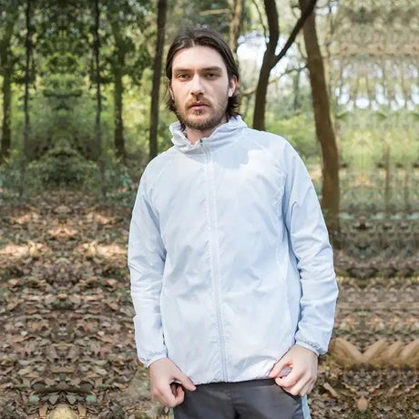 Camping Waterproof Jacket Men Women Windbreaker Men Raincoat Rain Jacket Men Waterproof Hiking Climbing Clothes Sun Protection - Lootquake