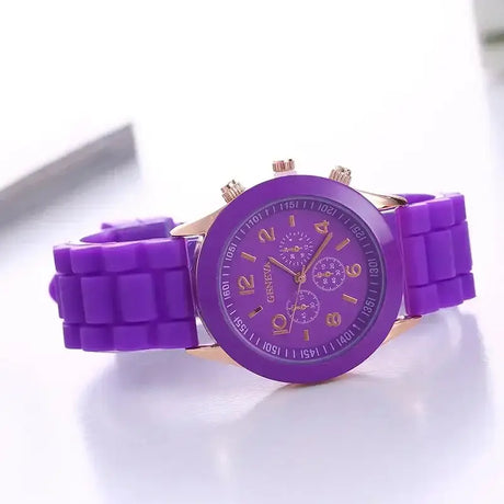Watch Hot Sales Geneva Brand Silicone Women Watch Ladies Fashion Dress Quartz Wristwatch Female Watch Montre Relogio Feminino - Lootquake
