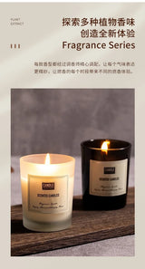 1 vela de aromaterapia con aroma a planta europea moderna para sala de estar, dormitorio, purificación del aire, fragancia duradera, decoración de vasos.