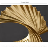 Decoration Sculpture Gold Modern Abstract Art Sculpture Resin Crafts Sculpture Ornaments Home Office Desk Decoration Accessories