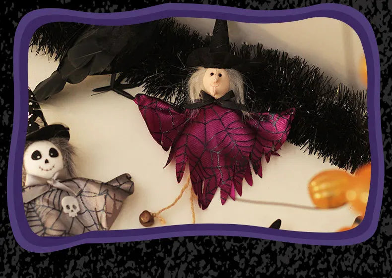 Halloween Decorations Doll Bar Decor Pumpkin Ghost Witch Pendant Scary Halloween Kids Gift Halloween Party Decoration for Home