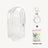 Colorful Transparent Protector Case Organizer Box for 17cm Labubu Plush Dolls Outdoor Display Bag With Keychain Doll Accessories - Lootquake