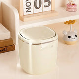Mini bote de basura de prensa, cesto de basura de escritorio, cesto de basura de plástico para mesa de casa, suministros de oficina, cubos de basura, caja de artículos varios, suministros para el hogar