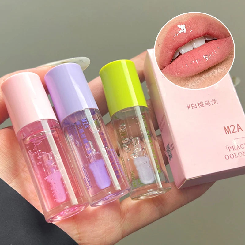 Aceite de esencia labial con vitamina C Aceite labial Líquido labial hidratante Prebase hidratante Mejora las líneas de los labios y elimina la piel muerta