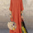 Women's Fashion Casual Loose Big Swing Half Sleeve Long Dress Floral Holiday Maxi Dress Plus Size Vestidos Longos Robe - Lootquake