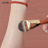 LOYBJ Brocha de base superfina, brocha profesional para base, corrector, crema, brocha de maquillaje plana, base líquida, herramientas de maquillaje facial