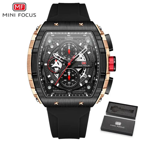 Sports Mens Watches Top Brand Luxury Waterproof Quartz Watch for Men Silicone Strap Fashion Wristwatches Relogio Masculino 0399G - Lootquake