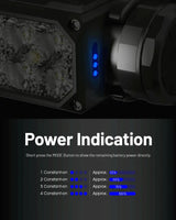 NITECORE HC65 UHE LED Headlamp 2000 Lumen USB-C Rechargeable 8 Core UHE LED Headlight Dual Beam,4000mAh 18650 Li-ion Battery - Lootquake