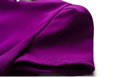 Long Dress Summer 2022 new purple nail drill elegant temperament close waist fish tail evening dress - Lootquake