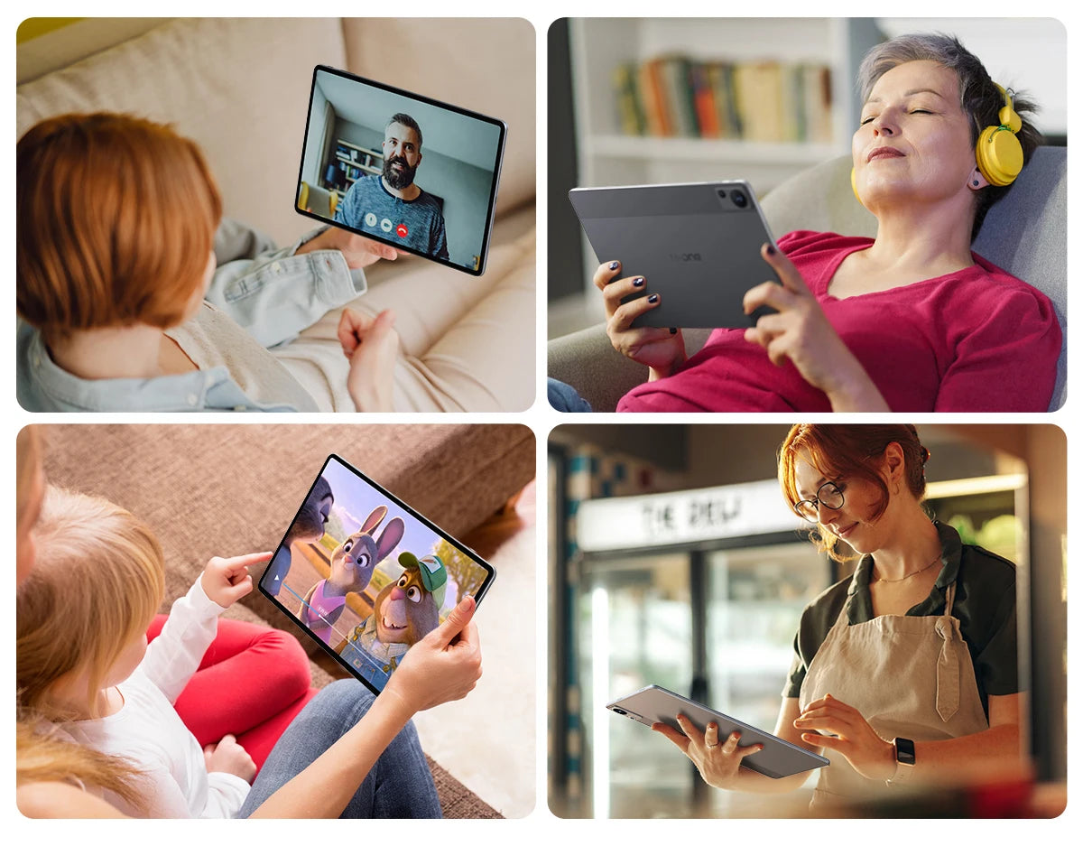 Tablette N-one NPad X1 MTK G99 8 cœurs 10,95 pouces Android 13 Charge rapide 8 600 mAh MAX 16 Go 128 Go 2 000 x 1 200 FHD 4G LTE Support L1