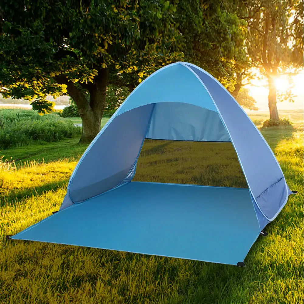 Tienda de campaña automática emergente para playa Lixada, ligera, para exteriores, con protección UV, para acampar y pescar, refugio solar tipo cabaña
