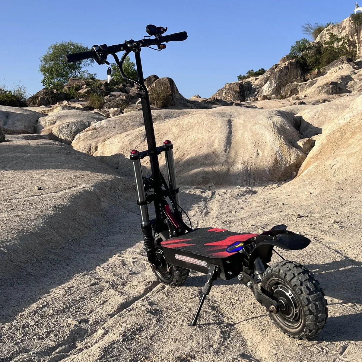 Trottinette électrique Boyueda S3-11 6000W double moteur 60 V 38Ah grande batterie 120KM autonomie scooter électrique pliable adulte