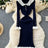 SINGREINY 2024 Hotsweet Slim Autumn Dress Women Peter pan Collar Long Sleeves Patchwork Preppy Style Mermaid Sweater Long Dress - Lootquake