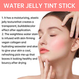 3-in-1 Powder Blusher Moisturized Blusher Stick  Beauty Makeup Long Lasting Brighten Matte Facial Contour Rouge Lipstick Sticker