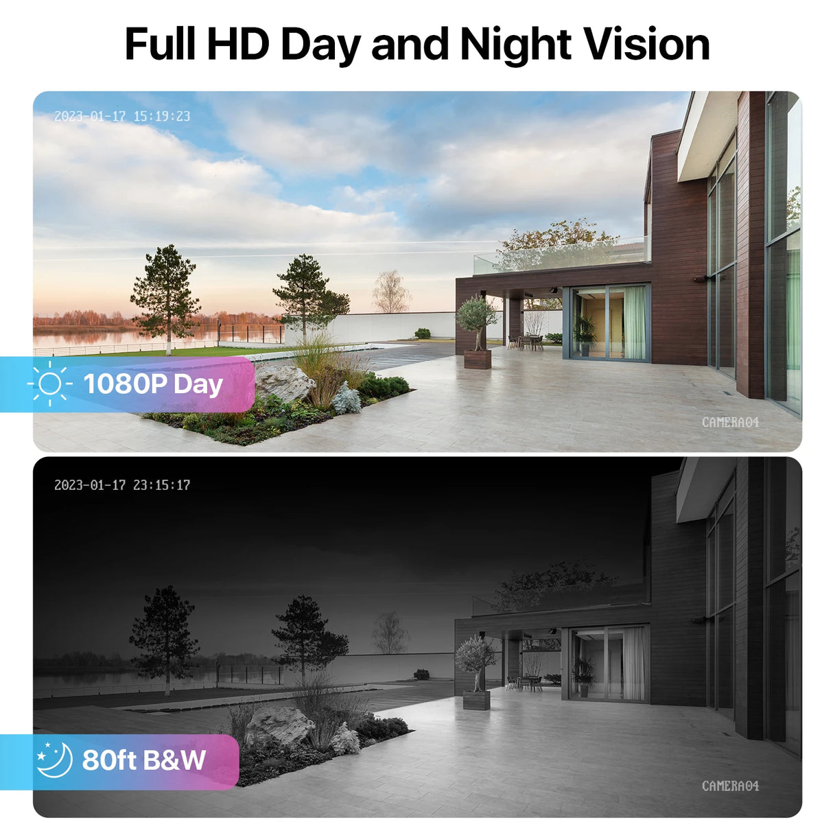 Sistema CCTV ZOSI de 8 canales H.265+, kit DVR Lite HD-TVI de 5 MP, 8 cámaras de seguridad para el hogar con visión nocturna para exteriores de 2 MP y 1080p.