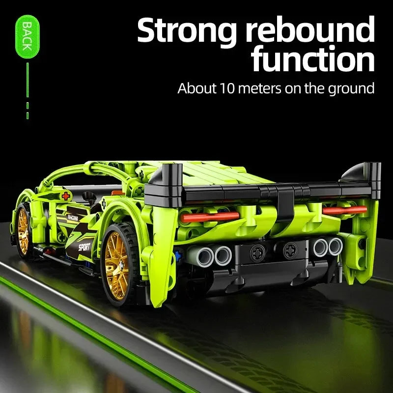 Supercar Building Blocks Car Early Learning Educational Assembled Toys Boys And Children Birthday Gift Building Blocks Ornaments - Lootquake