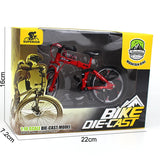 Creative Alloy Bicycle Model Ornament Mini Metal Bike Toy Collectible