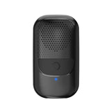 Altavoz Bluetooth inalámbrico portátil con clip y micrófono incorporado, ideal para deportes al aire libre.