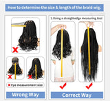 12" Short Bob Boho Braided Wig | 360 Full Lace Front | Goddess Box Braids & Curly Hair | Knotless Cornrow Wig