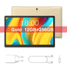 Tablette 14,1 pouces, version mondiale, non ouverte, Android 2025, 12 Go + 256 Go, 1920 x 1080, appels 4G, Wi-Fi 5G, 10 000 mAh