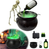Halloween Black Witch Bowl Magic Float Bottle and Diffuser Horror House Decoration Hocus Party Scary Props Halloween Decor